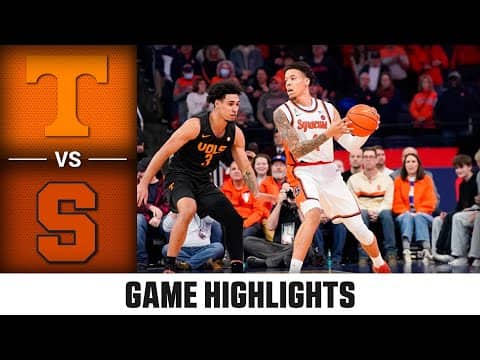 Tennessee vs. Syracuse Game Highlights | 2025-26 ACC Men's Basketball