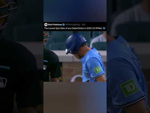 The lowest spin rate called strike of 2025 #mlb