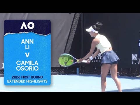 Ann Li v Camila Osorio Extended Highlights | Australian Open 2026 First Round