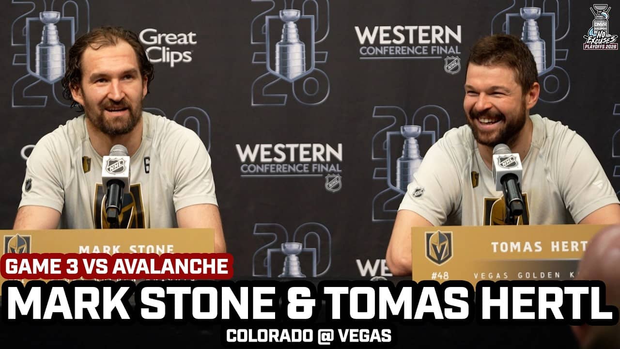 Mark Stone & Tomas Hurtl PROUD of Gameplan vs Colorado After Avs CHOKE 3-0 Lead in Game 3 @ Vegas