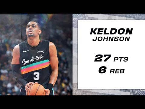 Keldon Johnson LIGHTS UP for 27 PTS vs Lakers!