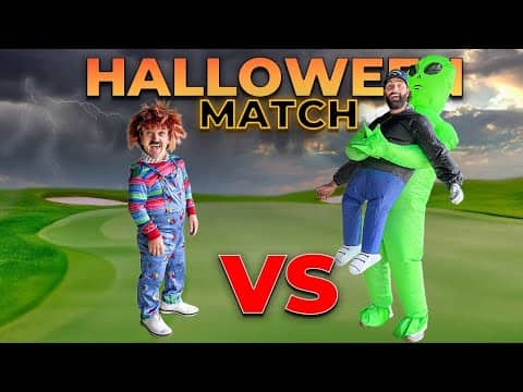 Craziest HOLE OUT from CHAZ! (Halloween Special)