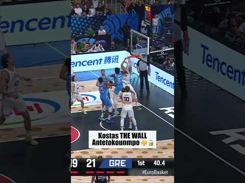 Kostas Antetokounmpo finished as the tournament’s block leader 🔝🛑