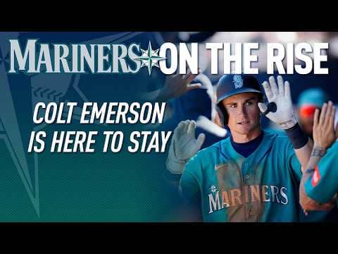 HERE TO STAY: Mariners, Colt Emerson Agree to Long-Term Contract Extenstion