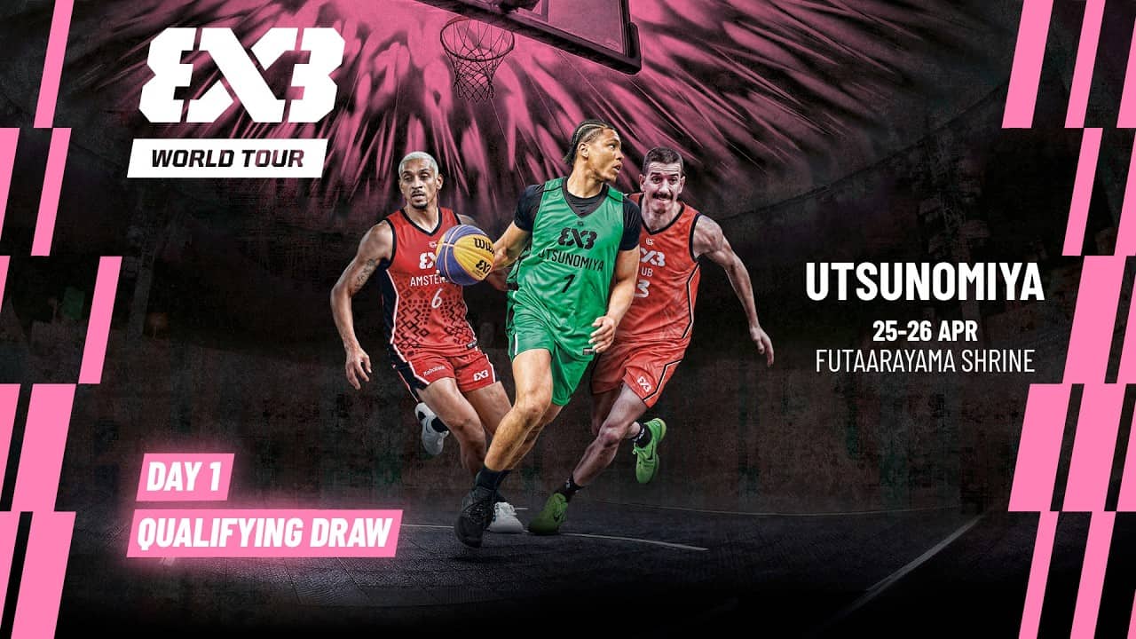 LIVE 🔴 FIBA #3x3WorldTour Utsunomiya Opener 2026 | Qualifying Draw | #3x3Basketball