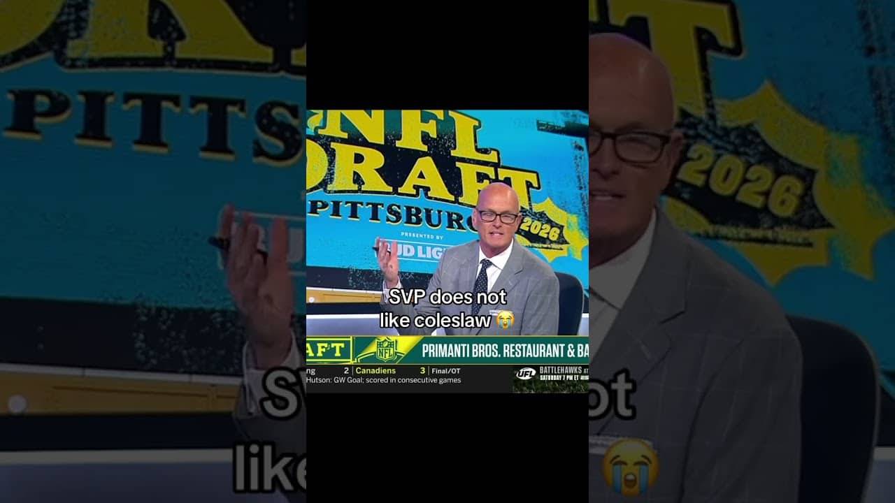 No coleslaw on SVP’s sandwich 😂