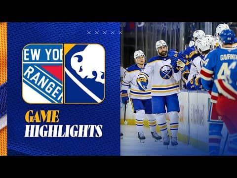 FIVE GOAL GAME! | Buffalo Sabres Beat New York Rangers 5-2 | Buffalo Sabres Full Game Highlights