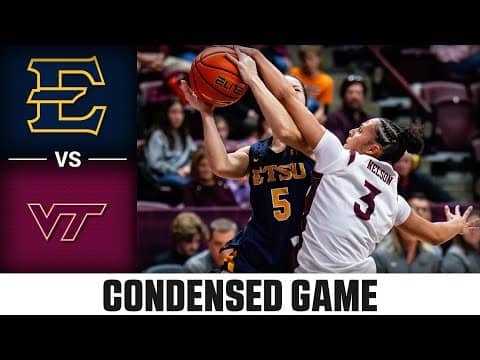 ETSU vs. Virginia Tech Condensed Game| 2025-26 ACC Women's Basketball
