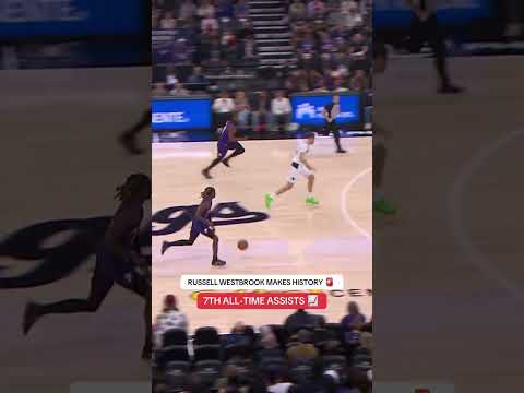 Russell Westbrook passes Magic Johnson for 7th on the all-time assists list‼️