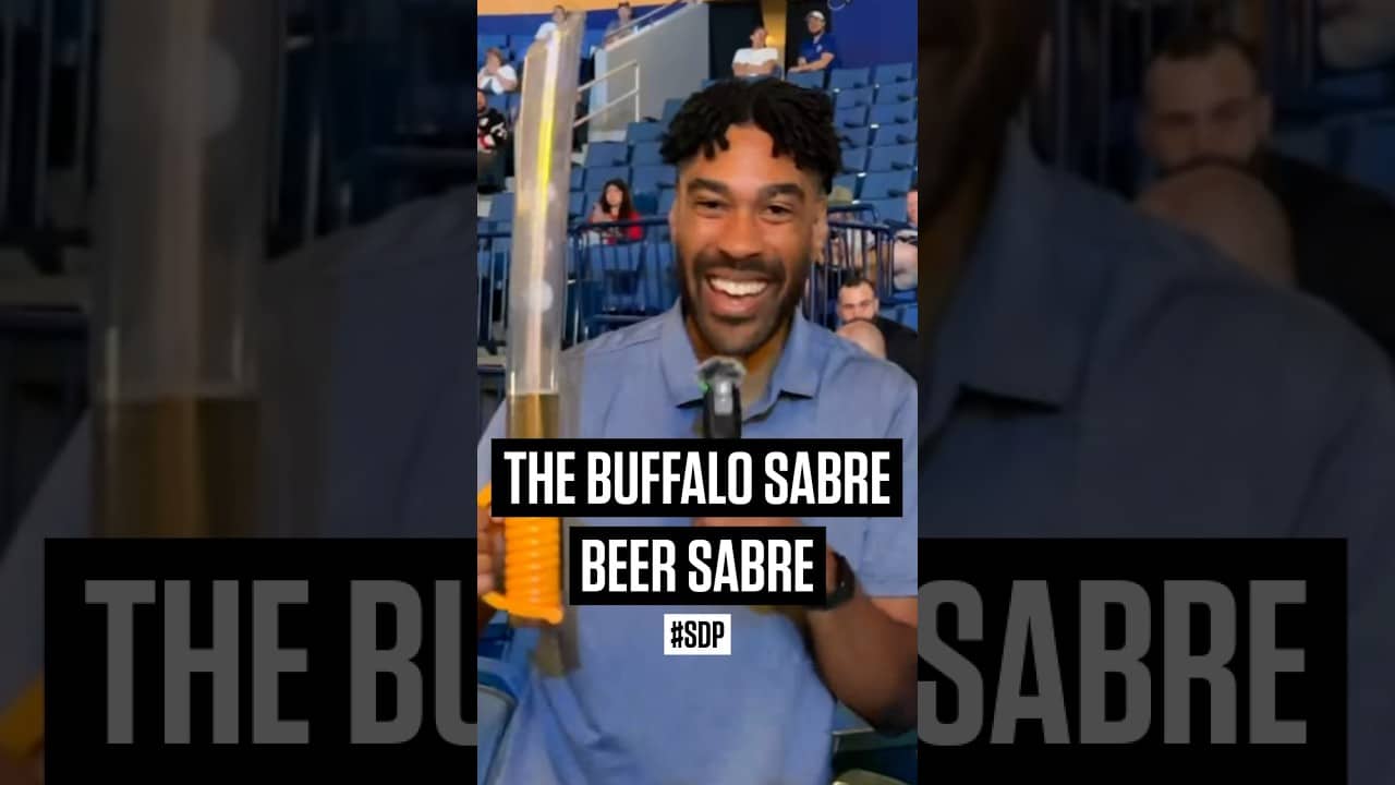 Draft schmaft. Jesse went searching for the elusive Buffalo Sabre Beer Sabre. 🍺 #SDP #NHLDraft