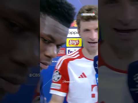 Aurélien Tchouaméni crashes Thomas Muller's interview! 👀😂