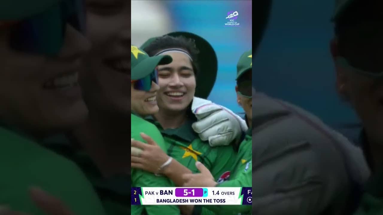 Fatima Sana with a peach to trap Sharmin Akhter leg-before off her first over 🔥 #T20WorldCup