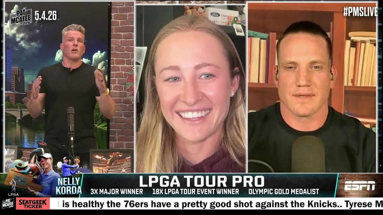 LPGA star Nelly Korda gives Pat detailed tips on his swing ⛳️ | The Pat McAfee Show