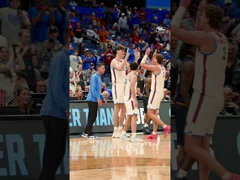 7-9 Oliver Rioux dunks in March Madness 😱 #shorts