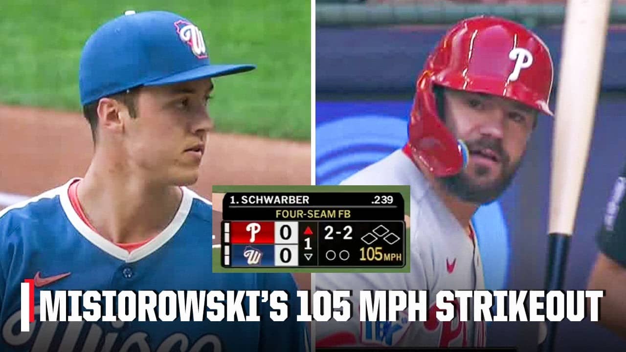 Jacob Misiorowski’s UNREAL first inning 🔥 9 pitches over 103 MPH and 3 K’s | ESPN MLB