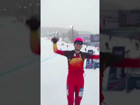 Oriol Cardona Coll is the first-ever men's #SkiMountaineering Olympic champion! #milanocortina2026