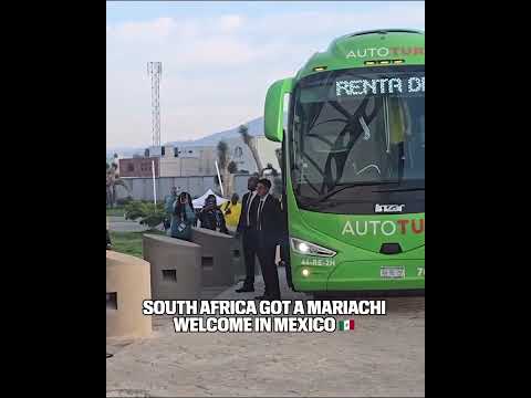The South Africa squad were welcomed to their base in Mexico 🔥