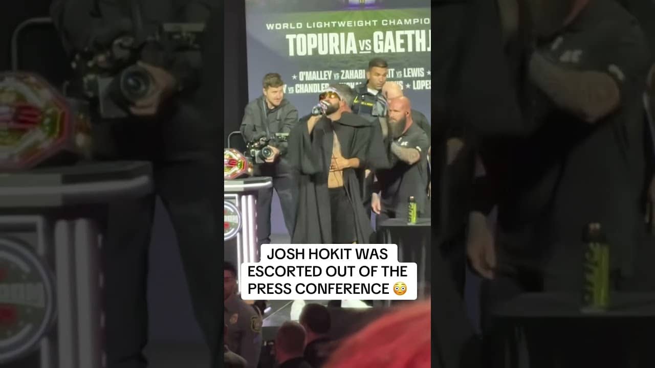 Josh Hokit got into it with Ilia Topuria 👀 #UFCFreedom250