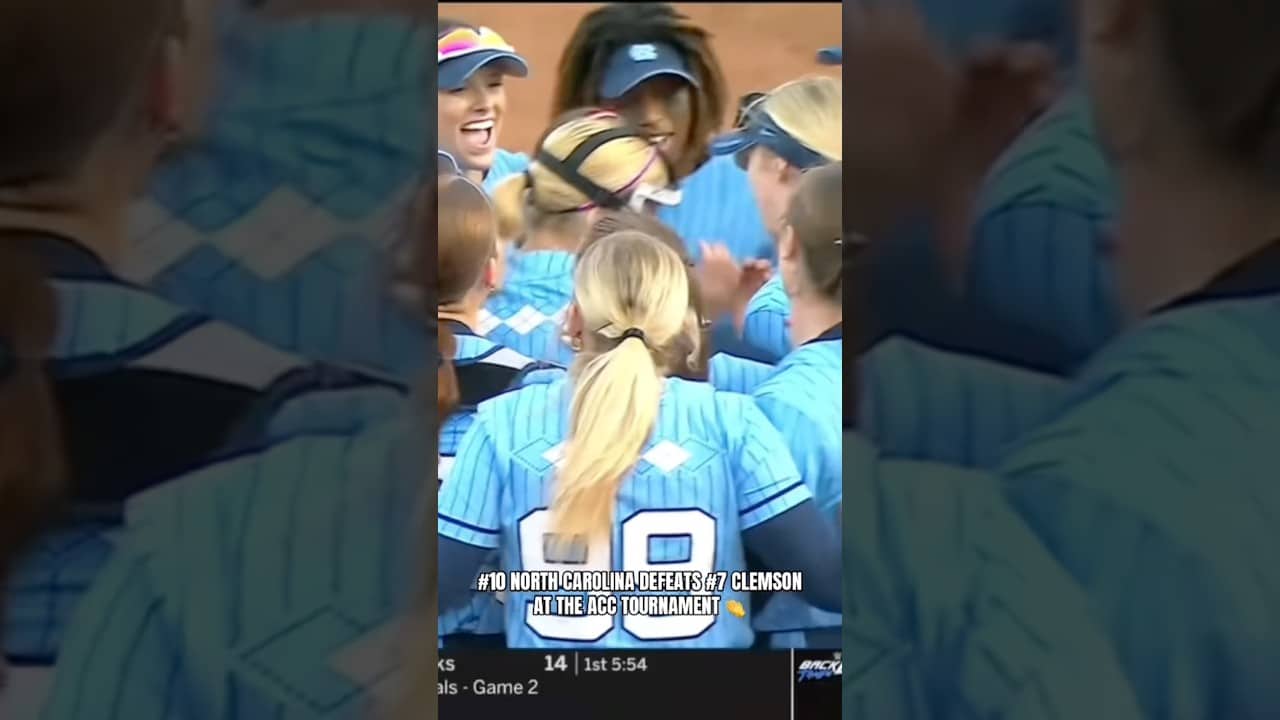 The Tar Heels are moving onto the Quarterfinals 🕺 #unctarheels #collegesoftball #ncaasoftball
