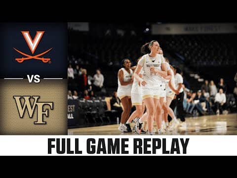 Virginia vs. Wake Forest Full Game Replay | 2025-26 ACC Women's Basketball