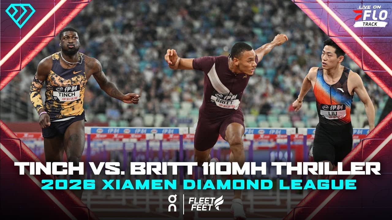 Cordell Tinch and Jamal Britt Take on STACKED 110mH Field at Xiamen Diamond League 2026