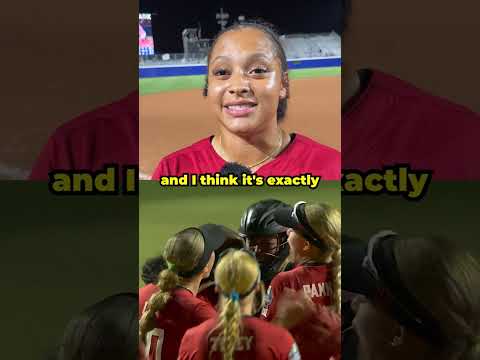 Semifinal hero Jazzy Burns helped Texas Tech double dip Alabama to go to the #WCWS final 🏆 #shorts