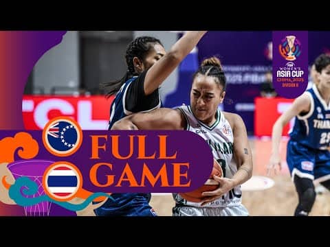 Cook Islands 🇨🇰 vs, Thailand 🇹🇭 | Full Game | FIBA #AsiaCupWomen 2025  - Division B