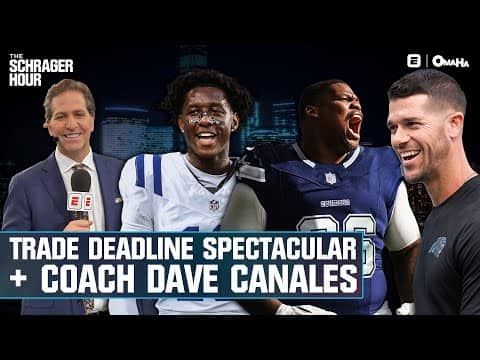 NFL trade deadline + Stafford MVP leader? And Panthers HC Dave Canales | Schrager Hour