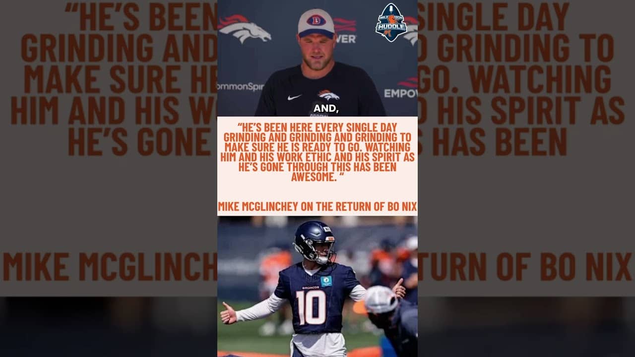 Getting Bo Nix back in the huddle gives #Broncos a lot of juice