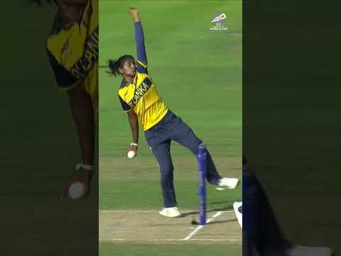 Nilakshika Silva with a spectacular diving grab to secure Sri Lanka's opening wicket 🤩