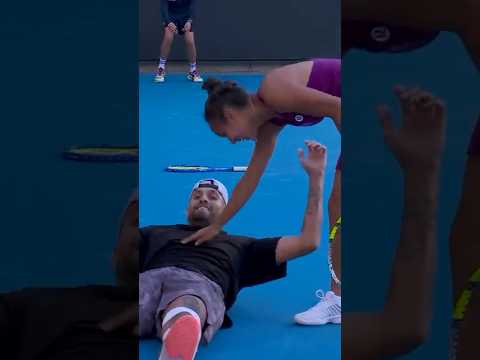 Kyrgios misses SITTER 😅