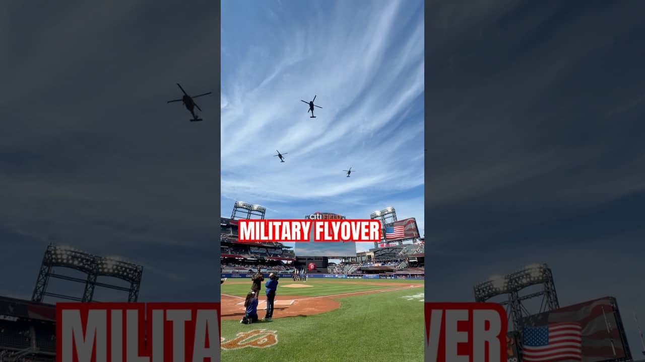 Memorial Day Flyover 🇺🇸 #baseball #america #usa #youtubeshorts