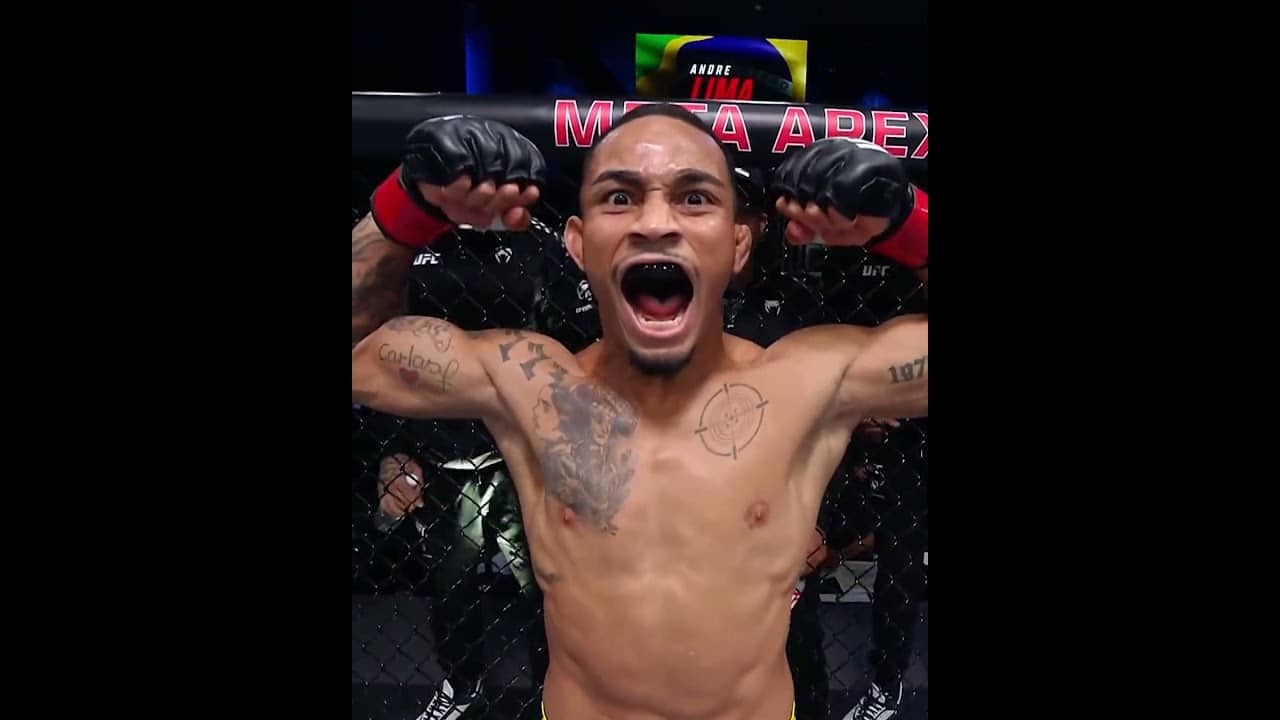 He Is HYPED 🤣 #ufcvegas119