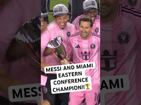@intermiamicf are Eastern Conference Champion!!🏆