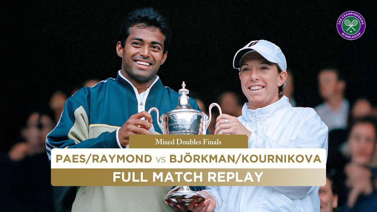Leander Paes/Lisa Raymond vs. Jonas Björkman/Anna Kournikova | Wimbledon 1999 | Full Match