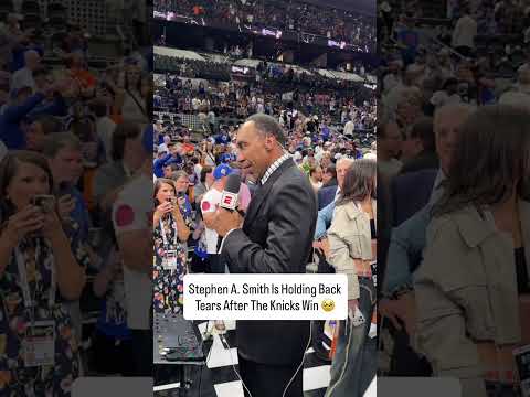 Stephen A. was emotional after the Knicks' win! 👏