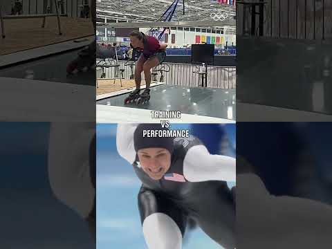 Watch as two-time bronze medallist Brittany Bowe turns training sessions into Olympic performances!