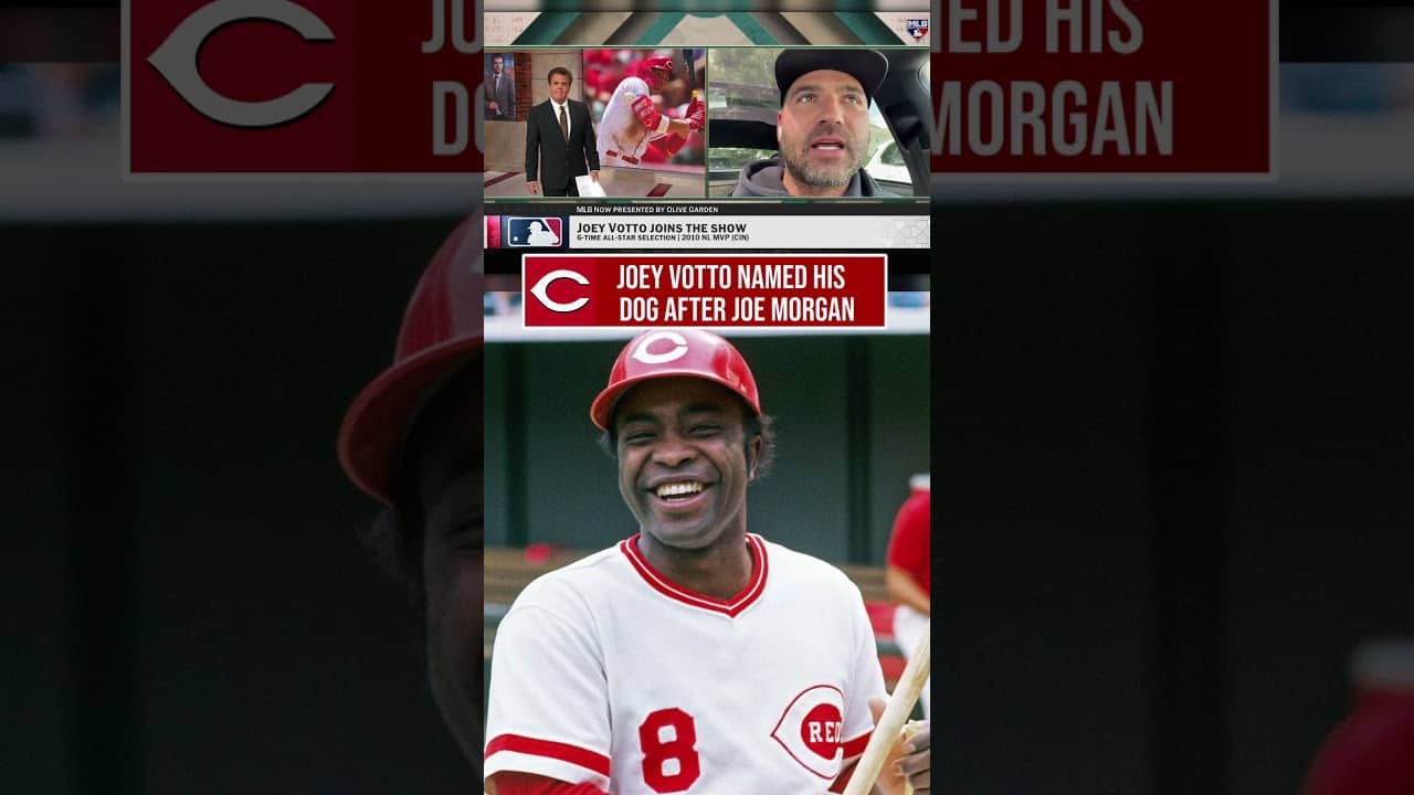 Joey Votto named his dog after Joe Morgan 🥹 #Reds
