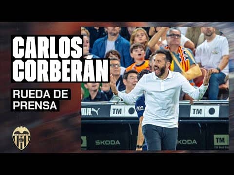 RUEDA DE PRENSA DE CARLOS CORBERÁN POSTERIOR AL VALENCIA CF - VILLARREAL CF