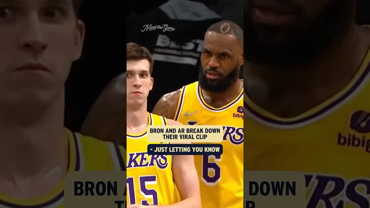“Why is Bron even in the game right now?” 😭 AR and Bron tell all. New episode drops tomorrow.