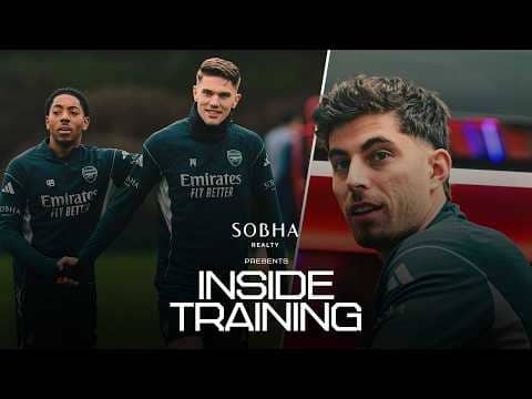 Gabriel, Rice & Havertz work out in the gym 🏋🏻‍♀️ | INSIDE TRAINING | Prepping for Sunderland | PL