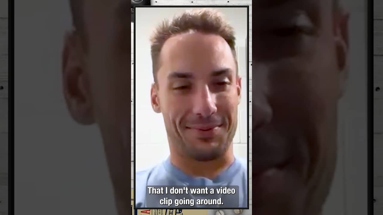 Matt Olson won't reveal his secret to Cam Schlittler 🤫 👀