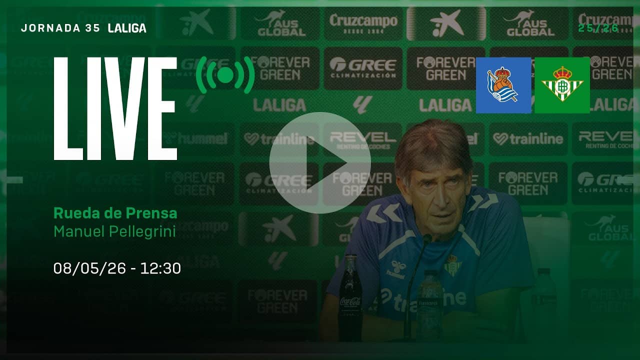 🚨 DIRECTO | Rueda de prensa de Manuel Pellegrini previa al #RealSociedadRealBetis ⚽💚