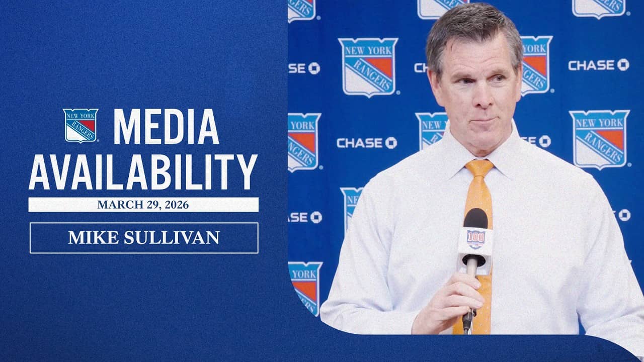 NYR vs FLA: Mike Sullivan Postgame Media Availability | March 29, 2026