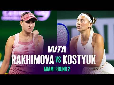 Kamilla Rakhimova vs. Marta Kostyuk | 2026 Miami Open Round 2 | WTA Match Highlights