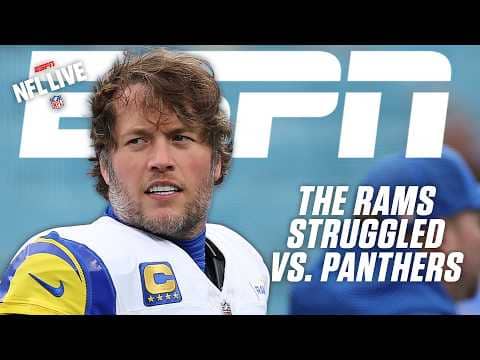Why Matthew Stafford and the Rams STRUGGLED vs. Bryce Young and the Panthers 🔍 | NFL Live