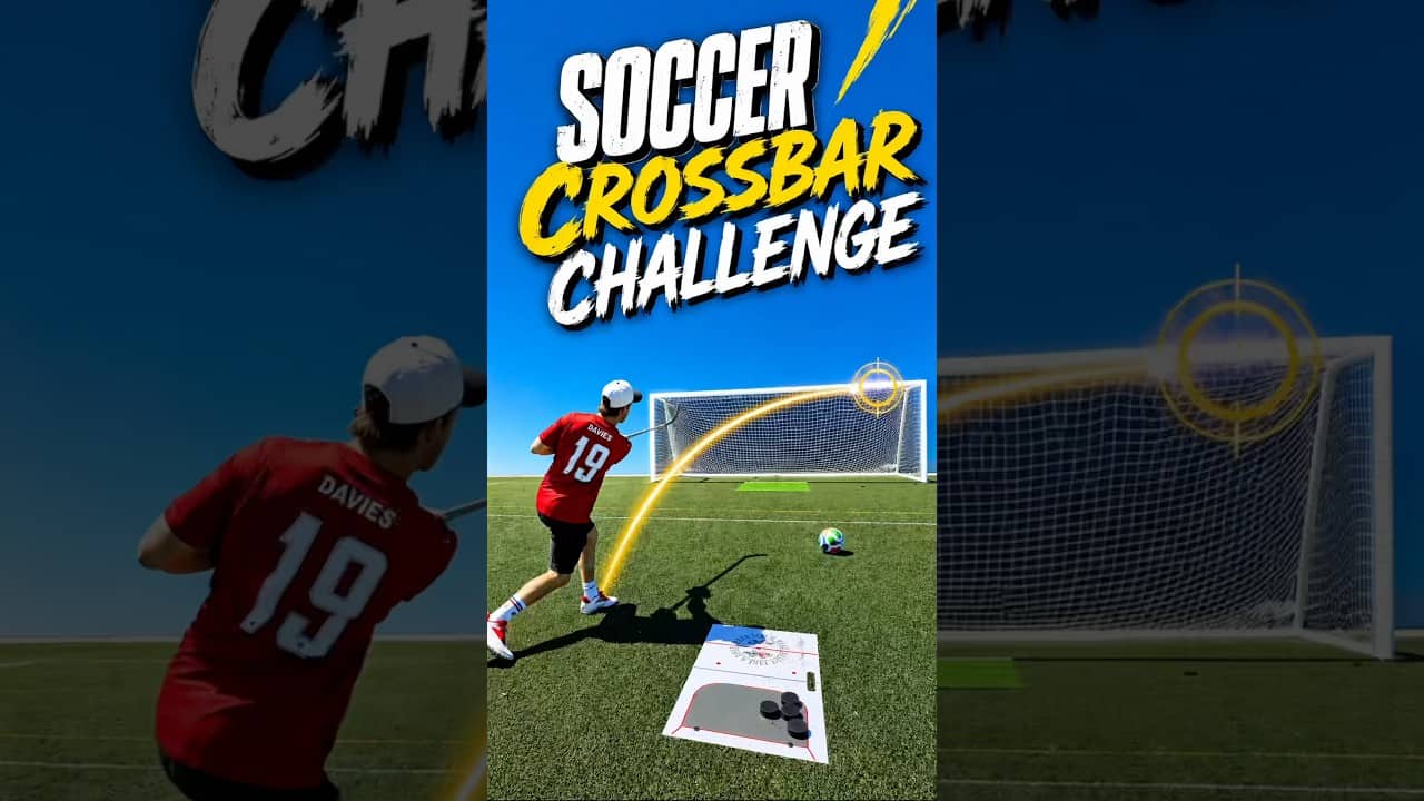 Hockey x Soccer ⚽️ 🏒 CROSSBAR CHALLENGE #hockey #pavelbarber