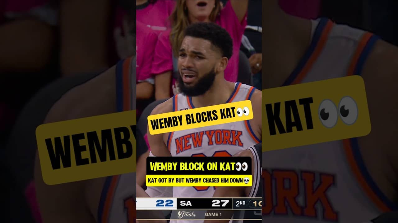 KAT thought he had CLEARED Wemby😮