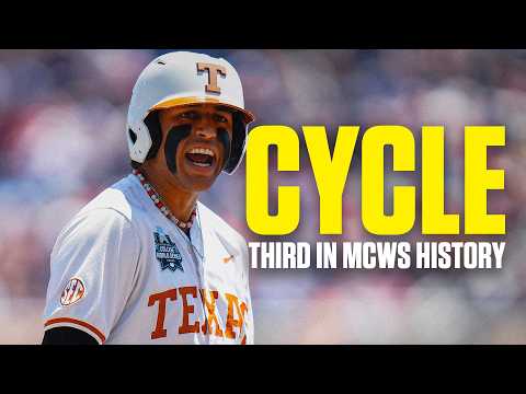 Adrian Rodriguez HITS FOR CYCLE! (third-ever at MCWS, along with 7 RBIs)