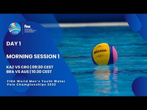 Day 1 PRELIMINARY ROUND | Morning Session 1 | FINA World Men's Youth Water Polo Championships 2022